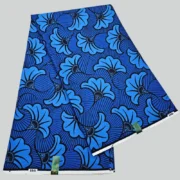 Blue Dutch Wax Hollandaise Fabric | 100% Cotton African Textile