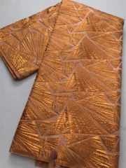 Hot Sale African Brocade Lace Fabrics High Quality 2025 Nigerian Jacquard Lace Fabric Sewing For Evening Prom Women Dresses 3466 - Image 7